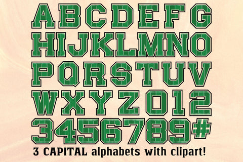 Football Doodle Letters PNG Sublimation Crafty Mama Studios 