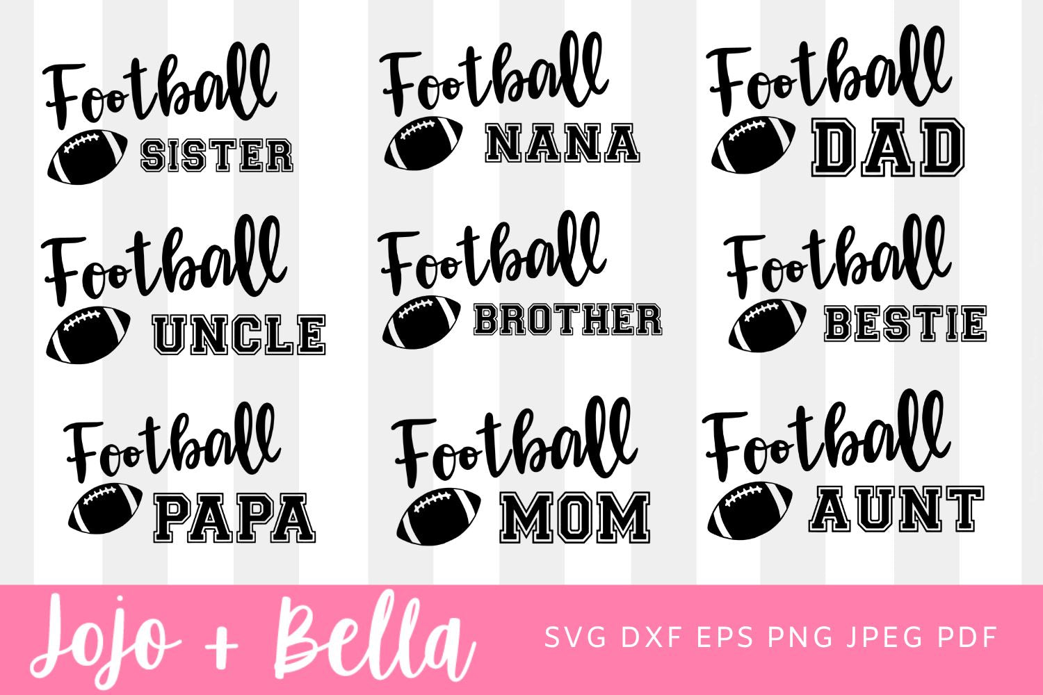 Warning Football Mom SVG Rhinestone Artwork