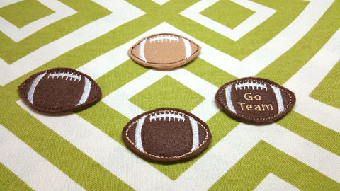 Football Feltie Applique Embroidery Embroidery/Applique Designed by Geeks 