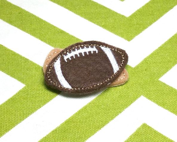 Football Feltie Applique Embroidery Embroidery/Applique Designed by Geeks 