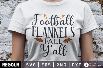 Football flannels fall y'all SVG SVG Regulrcrative 
