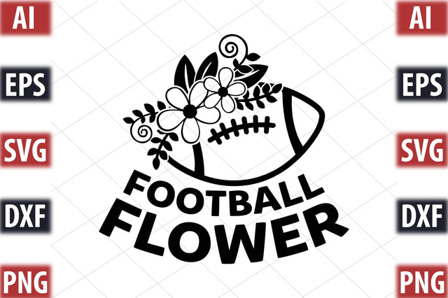 Football Flower SVG SVGista 