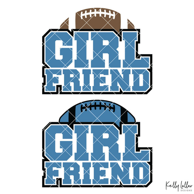Football Girlfriend SVG Kelly Lollar Designs 