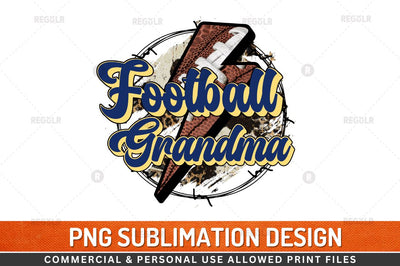 Football Grandma Sublimation Design Sublimation Regulrcrative 