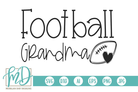 Football Grandma SVG Morgan Day Designs 