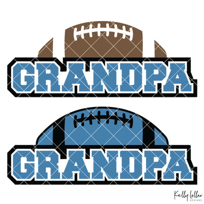 Football Grandpa SVG Kelly Lollar Designs 