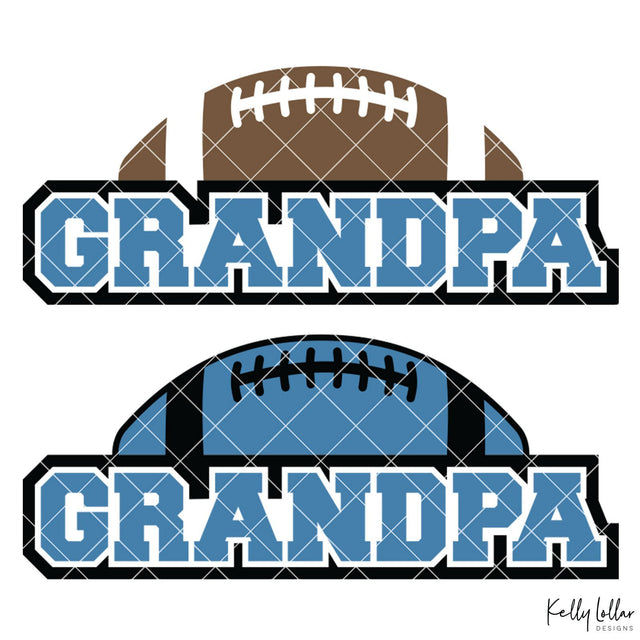 Football Grandpa SVG Kelly Lollar Designs 
