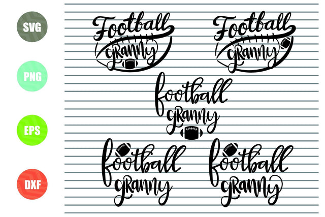 Football Granny Svg - Football Svg, Png, Dxf, Eps Cut Files SVG Artstoredigital 