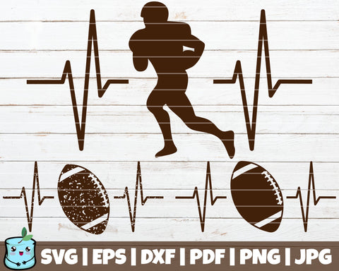 Football Heartbeats SVG MintyMarshmallows 