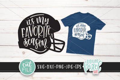 Football Helmet - Its My Favorite Season SVG Lilium Pixel SVG 