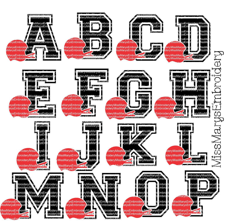 Football Helmet Letters So Fontsy