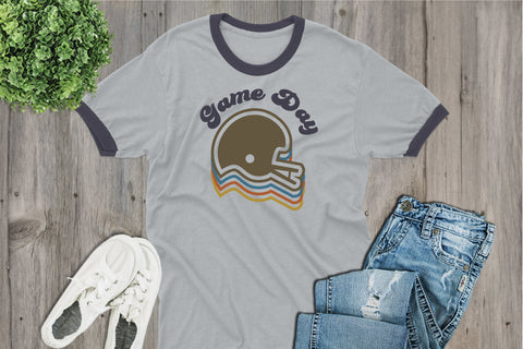 Football Helmet Retro SVG SVG Style and Stencil 