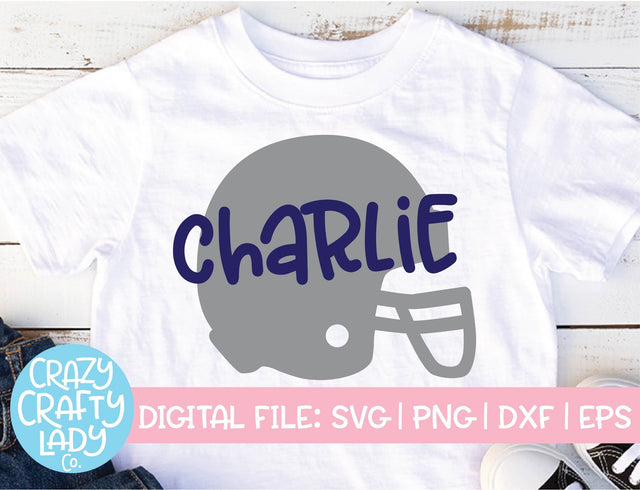 Football Helmet | Sports SVG Cut File SVG Crazy Crafty Lady Co. 