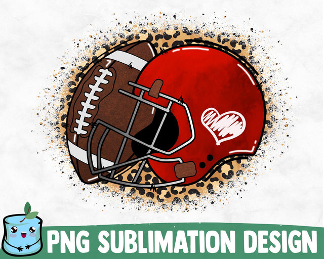 Football Helmet Sublimation Design Sublimation MintyMarshmallows 