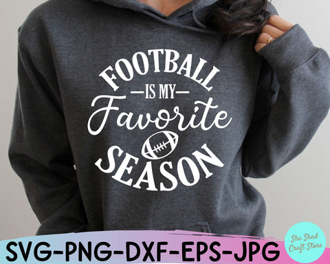 Football Is My favorite Season SVG, Football Mom Svg, Game Day Svg, Sports Svg SVG She Shed Craft Store 