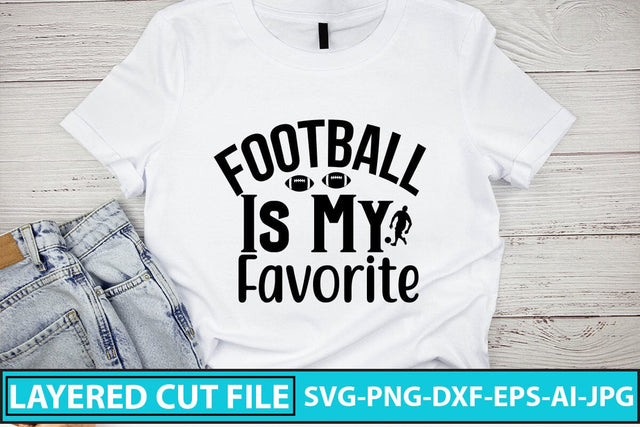 Football Is My Favorite SVG Cut File SVG Syaman 