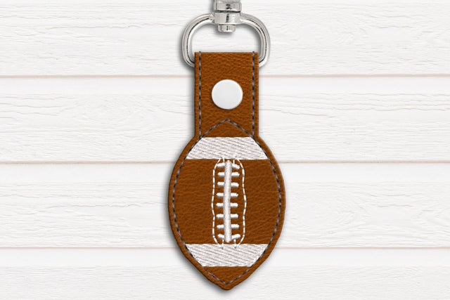 Football ITH Key Fob Applique Embroidery Embroidery/Applique DESIGNS Designed by Geeks 