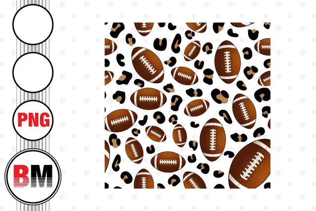 Football Leopard Pattern PNG Files Sublimation BMDesign 