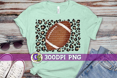 Football Leopard PNG for Sublimation Sublimation Greedy Stitches 
