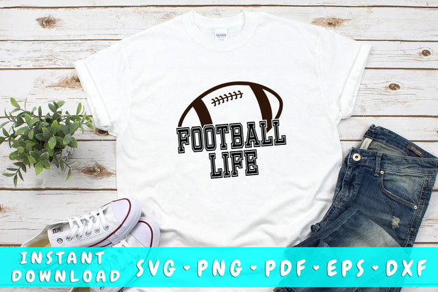 Football Life SVG SVG HappyDesignStudio 