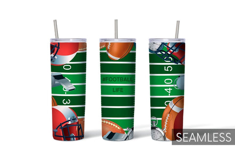 Football Life Tumbler Sublimation Sublimation SvgOcean 