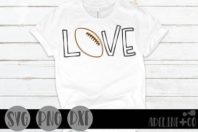 Football love, sports SVG Adeline&co 
