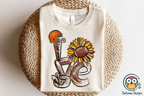 Football Love Sublimation PNG Designs Sublimation Owlsome.Designs 