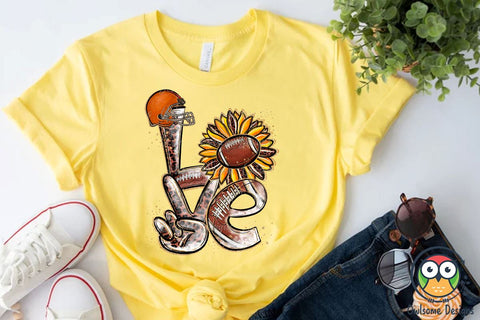 Football Love Sublimation PNG Designs Sublimation Owlsome.Designs 