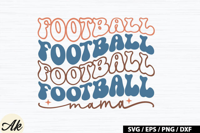 Football mama Retro SVG SVG akazaddesign 