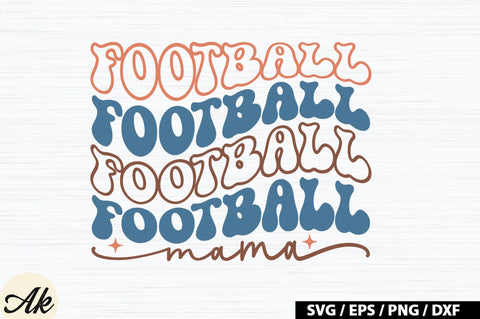 Football mama Retro SVG SVG akazaddesign 