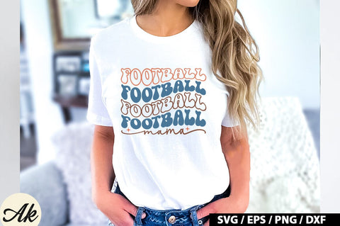 Football mama Retro SVG SVG akazaddesign 