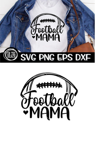 Football Mama SVG - DXF - EPS - PNG SVG On the Beach Boutique 