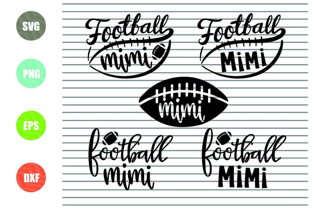 Football Mimi Svg - Football Svg, Png, Dxf, Eps Cut Files SVG Artstoredigital 
