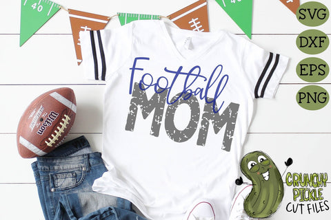 Football Mom & Bonus Team Mom SVG SVG Crunchy Pickle 