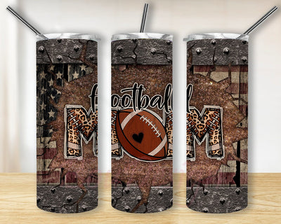 Football Mom Design Png, Football 20oz Skinny Tumbler, American Flag Barrel Tumbler Wrap, Mom Leopard Tumbler Png, Sport Mom Sublimation Design, Instant Download Sublimation BouDesign 