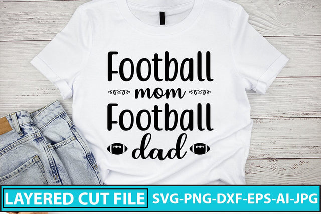 Football Mom Football Dad SVG Cut File SVG Syaman 