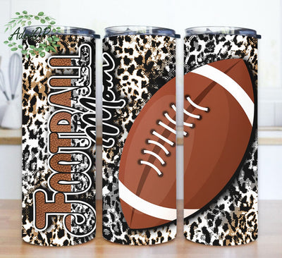 Football Mom Leopard Designs Template Straight PNG File Download Sublimation AdriOP 