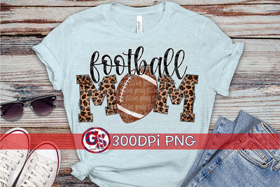 Football Mom PNG for Sublimation Sublimation Greedy Stitches 