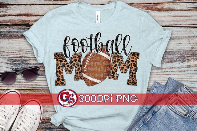Football Mom PNG for Sublimation Sublimation Greedy Stitches 