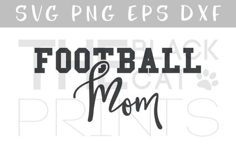 Football mom | Sports Cut file SVG TheBlackCatPrints 