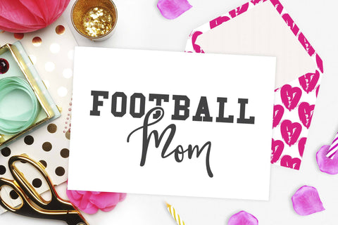 Football mom | Sports Cut file SVG TheBlackCatPrints 