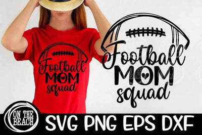 Football Mom Squad SVG - DXF - EPS - PNG SVG On the Beach Boutique 