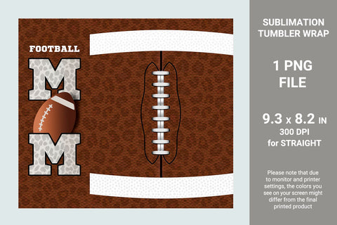 Football mom sublimation tumbler Sublimation KMarinaDesign 