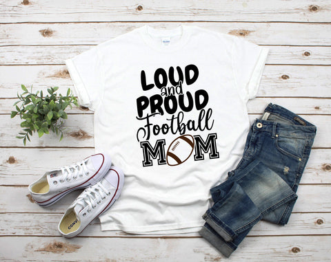 Football Mom SVG Bundle - 4 Designs, Living That Football Mom Life SVG, My Favorite Player Calls Me Mom SVG, Loud and Proud Football Mom SVG SVG HappyDesignStudio 