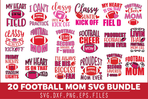 Football Mom SVG Bundle SVG Creativeart88 