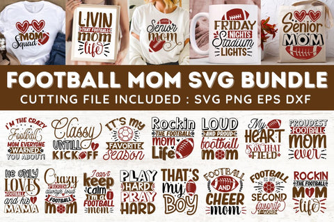 Football Mom SVG Bundle SVG Designangry 