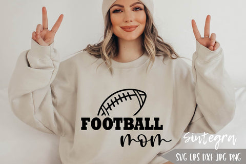 Football Mom SVG Cut File, PNG Print Free For Commercial Use SVG Sintegra 
