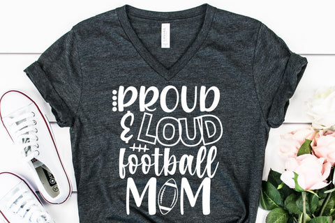 Football Mom SVG, DXF, PNG, EPS SVG She Shed Craft Store 