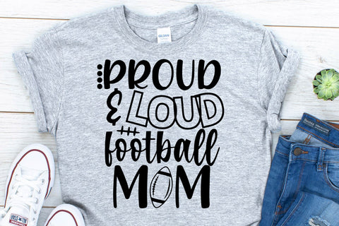 Football Mom SVG, DXF, PNG, EPS SVG She Shed Craft Store 