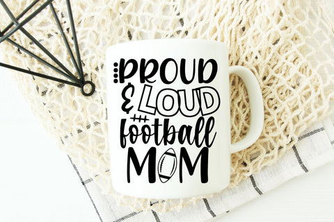 Football Mom SVG, DXF, PNG, EPS SVG She Shed Craft Store 